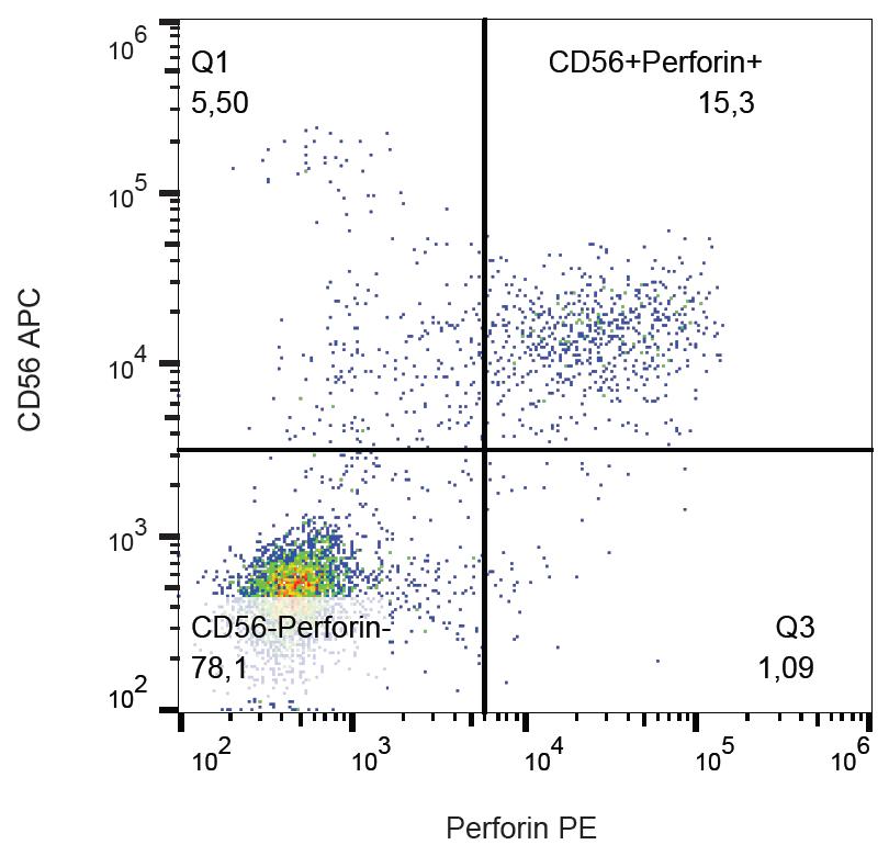 PE Conjugated Anti-Perforin Monoclonal Antibody (Clone:dG9)